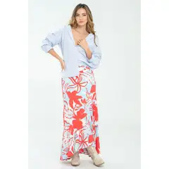 RAGGED - Falda bethany Rosado candy