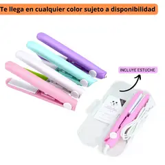 GENERICO - Mini Plancha de Cabello Viajera Cerámica 160º C