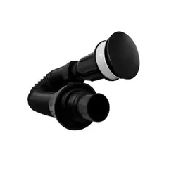 PAMO - Desagüe y Sifón Flexible Negro Tipo Push Corrugado