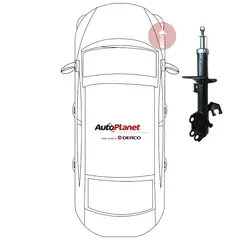 DGP - AMORTIGUADOR DELANTERO DERECHO NISSAN TIIDA 1.6 07/16