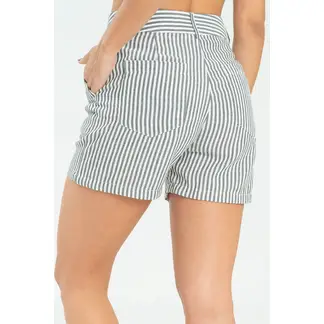 RAGGED - Short rayas Negro Ragged.