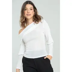 RAGGED - Blusa moxie Blanco crudo Ragged.