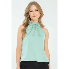 RAGGED - Blusa macarena Verde porcelana