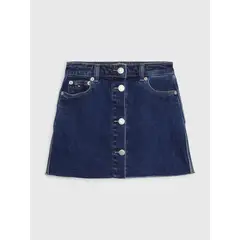 TOMMY HILFIGER - Minifalda De Niña Jeans Con Botones