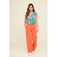 RAGGED - Pantalon world Naranja