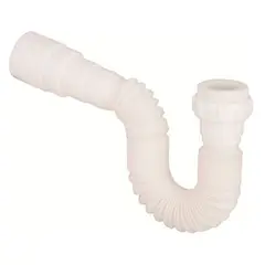 PAMO - Sifon Flexible Para Lavaplatos O Lavamanos Blanco