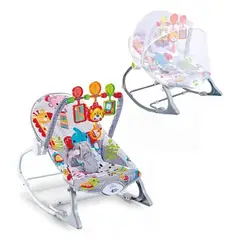 GENERICO - Silla Mesedora Vibradora y Musical Rocker Niño Toldillo