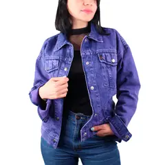 LEC LEE - Chaqueta Vaquera en Denim para mujer - Morada