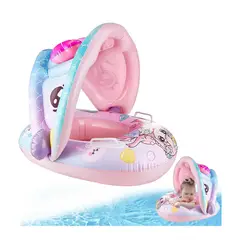 GENERICO - Flotador Inflable Con Techo Para Bebe