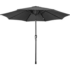 JARDIMEX - Parasol Sombrilla gris para lluvia y sol