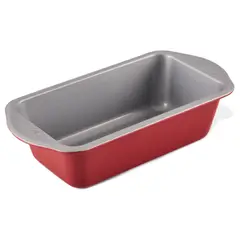 FARBERWARE - Molde para pan 22x12cm Acero con antiadherente rojo