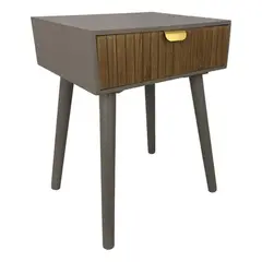 DIMATEX LEON - Mesa De Noche De Madera Nochero De Un Cajón Refmalaga