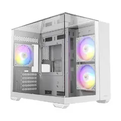 GENERICO - Caja Antec Cx600m Trio Vidrio Templado + 3 Argb Blanco