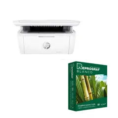 HP - Impresora Multifuncional M141W color Blanco + Resma tamaño carta Gratis