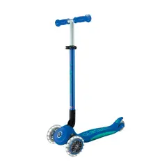 JUGANDO Y EDUCANDO - Patineta Primo Plus Lights Plegable Azul Para Niños