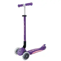 GLOBBER - Patineta Primo Plus Lights Plegable Morado Para Niños