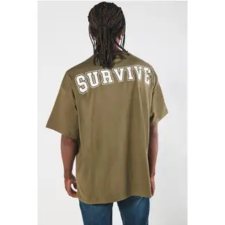 KOAJ - Camsieta oversize manga corta con estampación tipo col Hombre