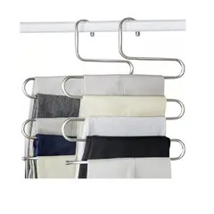 MIELTECH - Gancho Ropa Multiple Ahorrador Espacio 5 En 1 Pantalones
