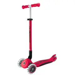 GLOBBER - Patineta Primo Plus Lights Plegable Rojo Para Niños