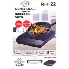 RENAHOUSE - Estufa Portatil Placa De Inducción De 1 Puesto Portátil
