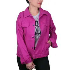 LEC LEE - Chaqueta Drill para Mujer - Rosado