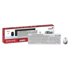 GENIUS - Combo Teclado 8230 slim inalambrico BLANCO