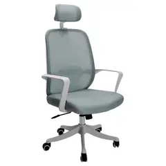 AKIVOY - Silla Gerencial de Oficina Cristal Color Blanco