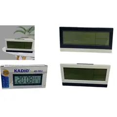 MAZUGI - Reloj De Mesa Digital Con Temperatura Colores Negro Y Blanco
