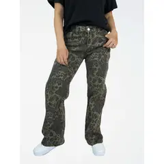 MOLGOA - Pantalón Jean Para Mujer Animal Print - ⁠The Tribe