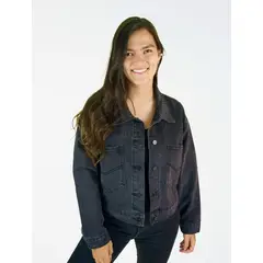 MOLGOA - Chaqueta para Mujer con Bolsillos Grandes Negra - ⁠The Tracker