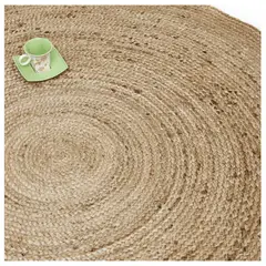 GENERICO - Alfombre Yute Natural IC-12606 / Medidas: 1.50 diámetro