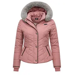 MODA EN CIRCUITO - Chaqueta Impermeable Corta para Mujer Forrada en Ovejero