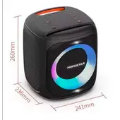 HOPESTAR - Parlante con batería Bluetooth MP3 + Micrófono Inalámbrico