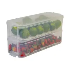 BUHOGAR - Organizador Recipiente Para Cocina Y Nevera X4 Und