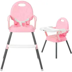 BRITOCHET - Silla Comedor Convertible 4 En 1 REF SIL123 Rosado