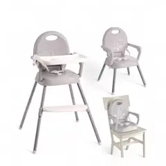 BRITOCHET - Silla Comedor Convertible 4 En 1 REF SIL124 Gris