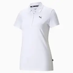 PUMA - Camisa Polo Marca Ess Polo W Original Blanco Mujer