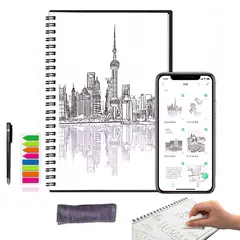 GENERICO - Cuaderno Inteligente Reutilizable Borrable A5