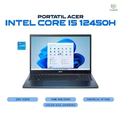 ACER - Portátil Core I5 12450H + Ram 8GB 512GB - A315-57-58LL