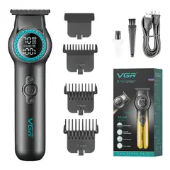 VGR - Máquina Trimmer Profesional V-990 Luz Led Turbo 8000rpm
