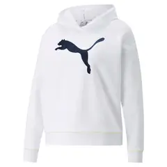PUMA - Hoodie Saco Marca Modern Sports Original Blanco Mujer