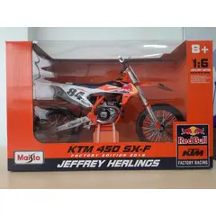 MAISTO - MOTO KTM 450 SX-F Factory EDITION 2018 Escala 1/6 Colección