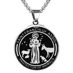 GENERICO - Collar Oara Hombre Y Mujer Con Dije San Francisco De Acero