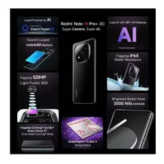 XIAOMI - Celular Redmi Note 14 Pro Plus 5G 512GB/12GB RAM Negro