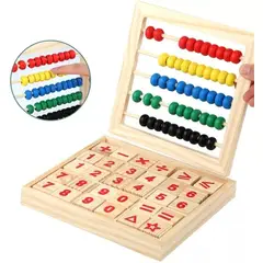 GENERICO - Juego Madera Didactico Montessori Ábaco Conteo Números