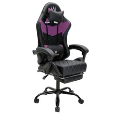 AKIVOY - Silla Gamer Sakai Negro con Violeta