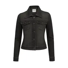 MODA EN CIRCUITO - Chaqueta En Jean Para Mujer GRIS