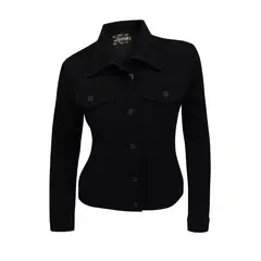 MODA EN CIRCUITO - Chaqueta En Jean Para Mujer Color NEGRO