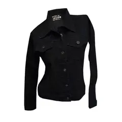 MODA EN CIRCUITO - Chaqueta En Jean Para Mujer Color NEGRO