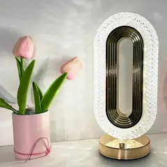 GENERAL - LAMPARA CRISTAL RECARGABLE DECORACION HOGAR MULTICOLOR